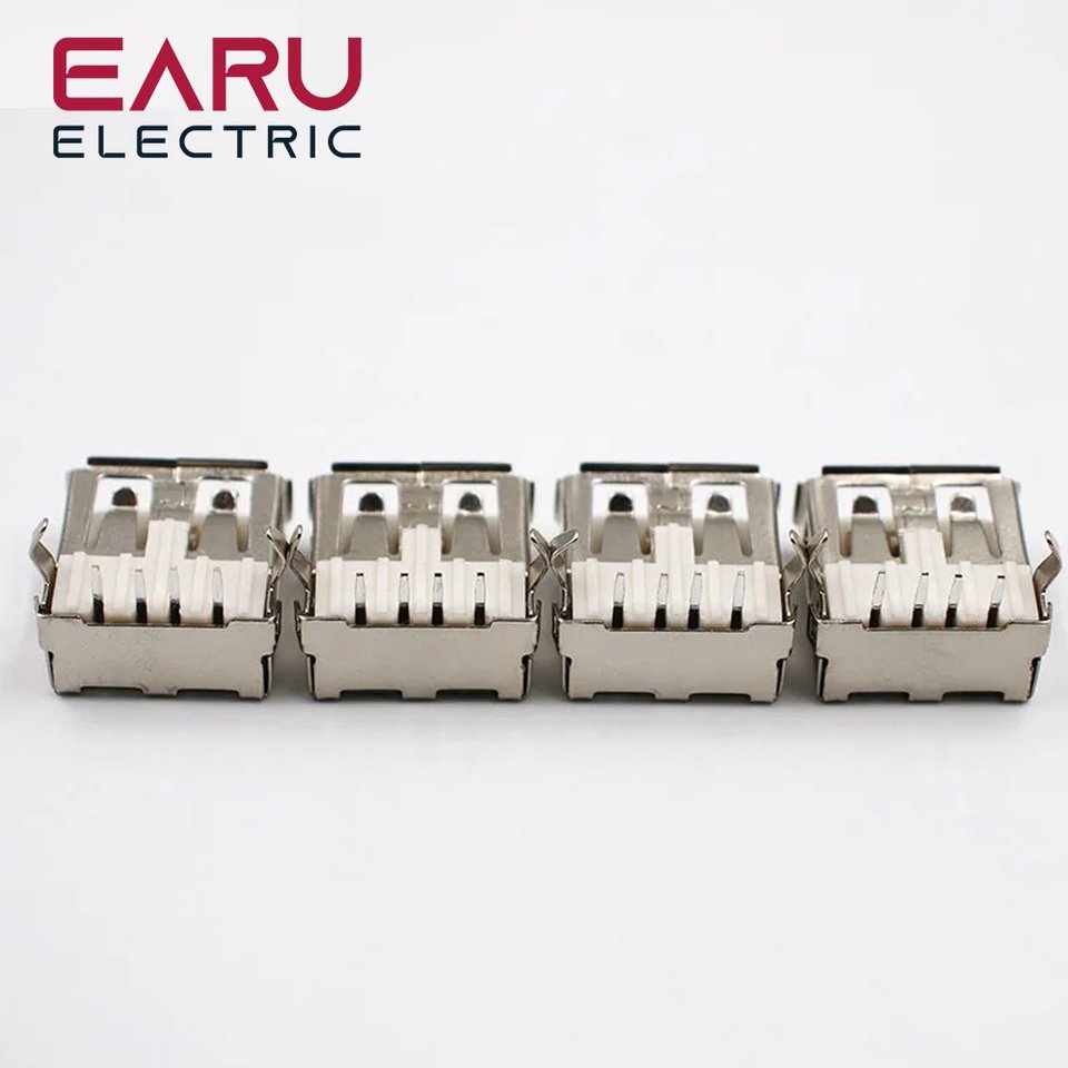 

EARUELECTRIC USB 2.0 4-контактный разъем типа A G54 90 градусов