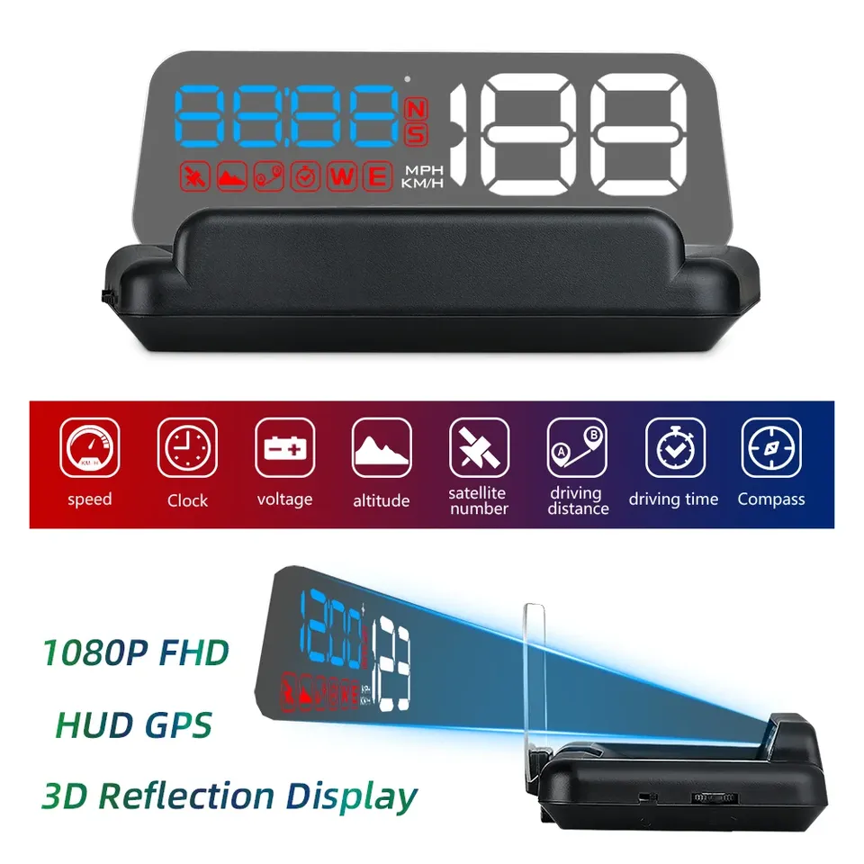

AD автомобильный цифровой скоростной OBD/GPS проектор для HUD-дисплея C500 проекционный дисплей с сигнализацией превышения скорости одиночное вольт пробега по индивидуальному заказу