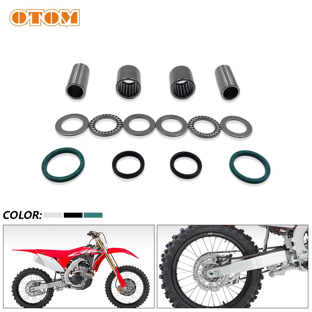 

OTOM мотоциклетный поворотный рычаг, детали для обслуживания SWINGARM COLLAR PIVOT, втулка игольчатого роликового подшипника, сальник для HONDA CRF 250 450