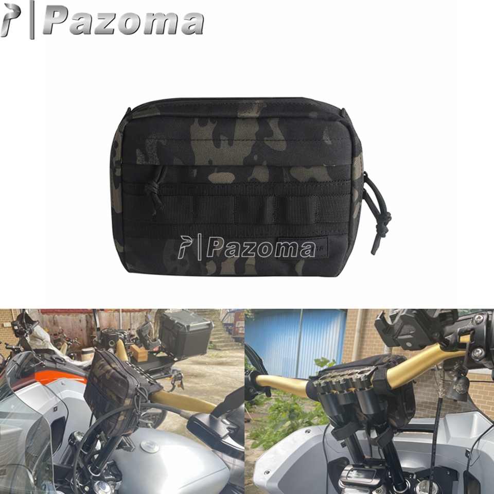 

Для Harley Sportster Dyna Softail Touring Cruiser FXBB мотоциклетная сумка на руль камуфляжная Т-образная планка дорожная портативная клубная сумка пакет