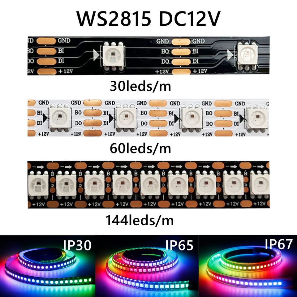 

Светодиодная лента TNALANT RGBIC 30/60/144 LEDs/m DC12V