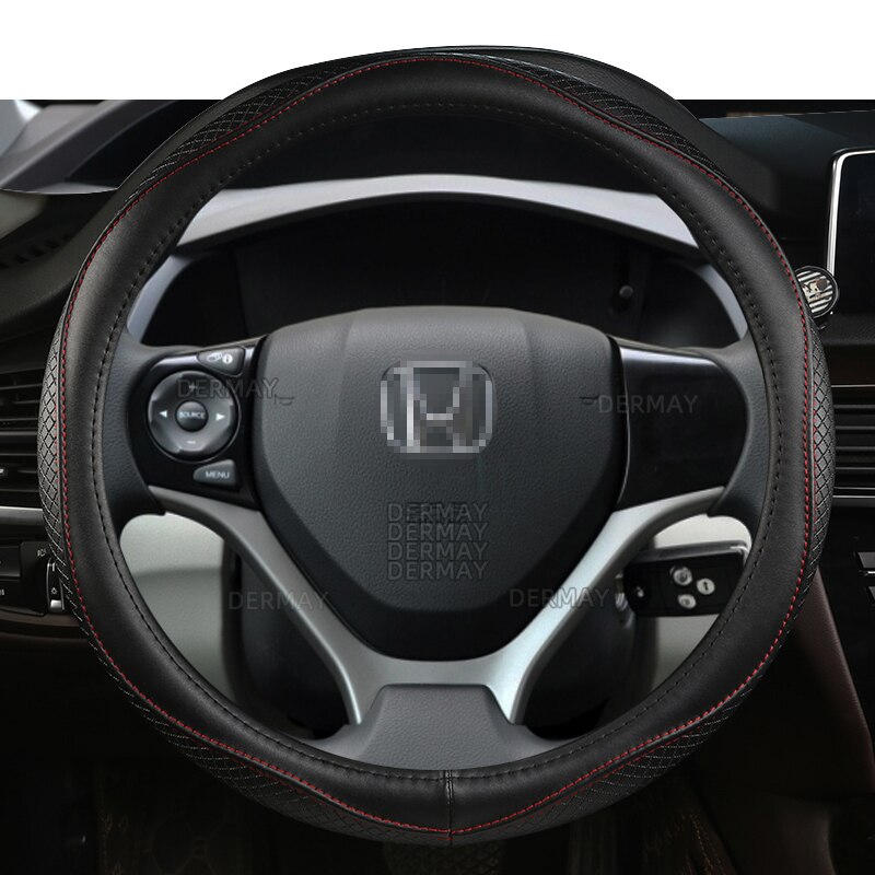 

Чехол для руля из натуральной кожи, 36 см, для HONDA CIVIC 2004, 2006, 2007, 2008, 2009, 2012, 2013, 2014, автомобильные аксессуары