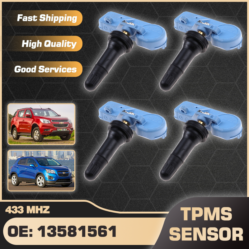 

Датчик TPMS для Chevrolet Trailblazer 2013-2015 Chevrolet Trax 2012-2016 Датчик давления в шинах 13581561 20922901 25880395 433 МГц