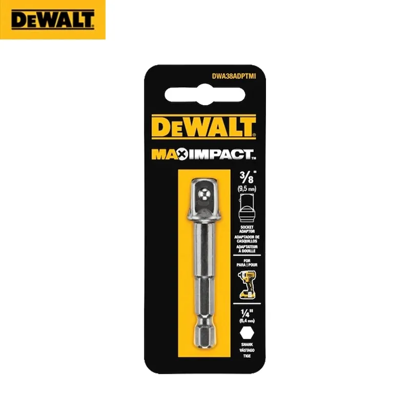 

DEWALT MAX IMPACT 1/4 TO SQUARE 1/2 Adapter DWA12ADPTMI 1/4 TO SQUARE 3/8 DWA38ADPTMI, аксессуары для электроинструментов