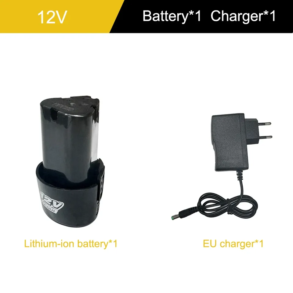 

Новая литиевая батарея 12 В, 1200 мАч, перезаряжаемая батарея для угловой шлифовальной машины, дрели, электрической отвертки, запасная батарея, ЕС, США, Au, Великобритания