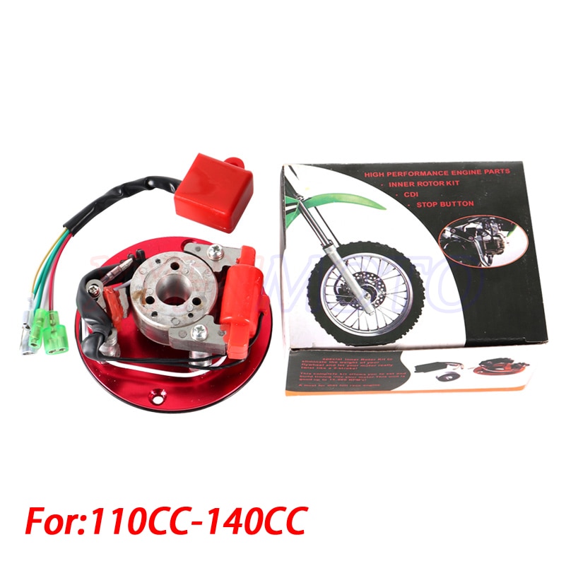 

Горизонтальный двигатель для внедорожного мотоцикла 110cc 125cc 140cc, устанавливаемый на магните, генератор, роторный статор, грязевой питбайк