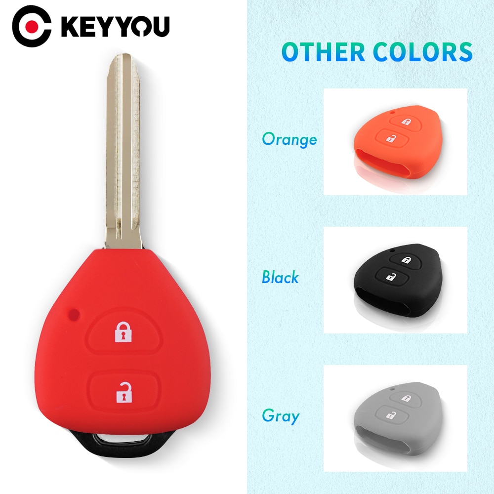 

Силиконовый защитный чехол KEYYOU для ключей Toyota Auris HiLux Corolla Fortuner Prado Verso Camry Yaris Vitz Vios Belta IQ IST