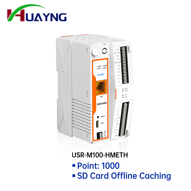 

PUSR Дистанционный шлюз IoT Сеть Ethernet Piont 300/1000 Шлюз Modbus Расширитель ввода-вывода SD-карта Автономное обучение USR-M100-ETH/HMETH