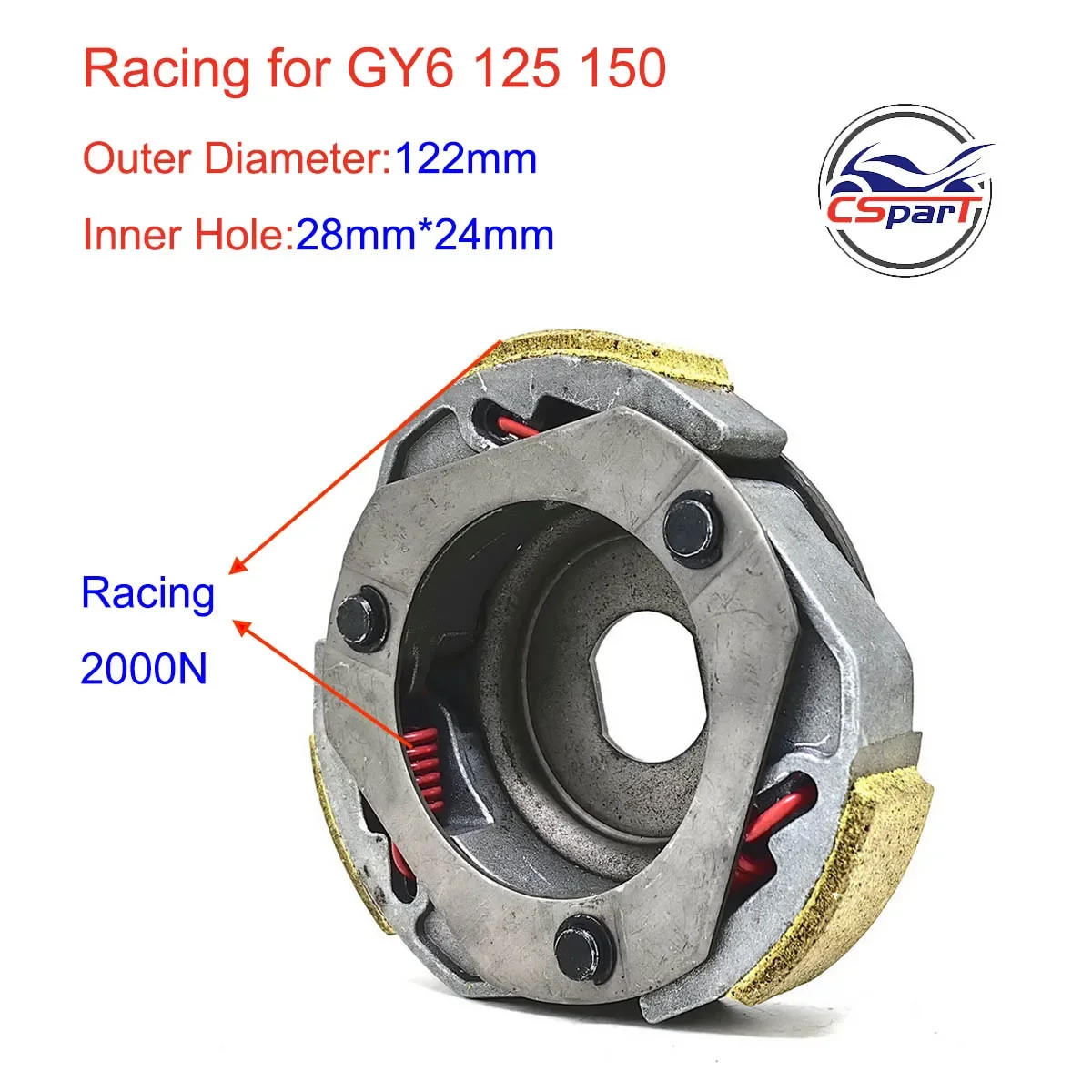 

Гоночная муфта GY6 125CC 150CC 152QMI 157QMJ ATV багги скутер Go Karts Kazuma Taotao Jonway НСТ Roketa запчасти