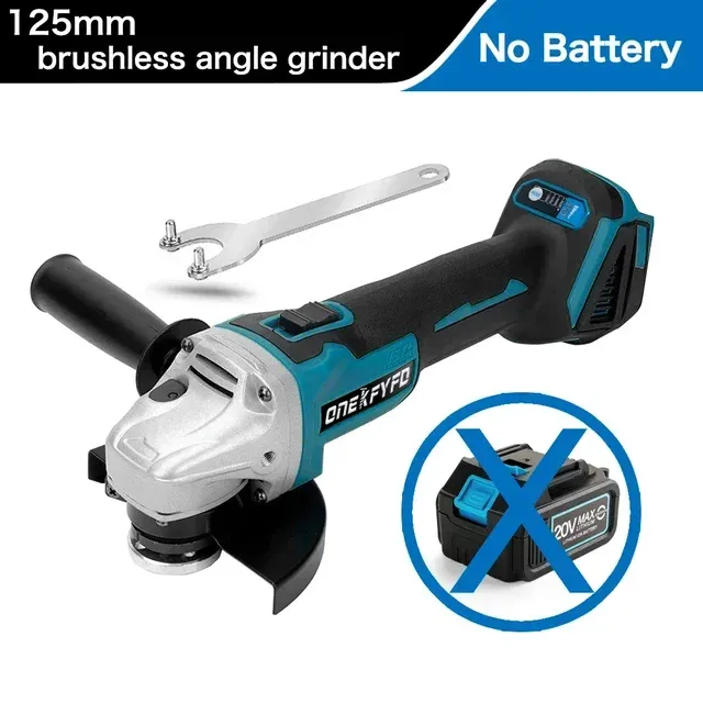 

ONEKFYFD Беспроводная угловая шлифмашина для Makita 18В