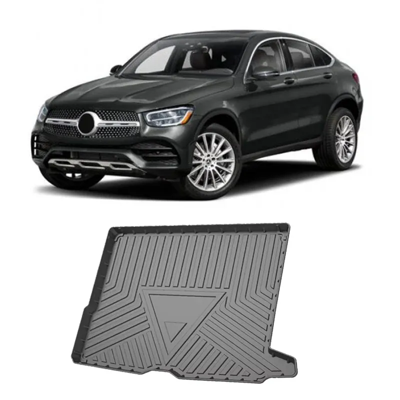 

Коврик в багажник автомобиля TPE для Mercedes-Benz GLC MK1 250d X253 C253 2016 ~ 2022 водонепроницаемый защитный коврик для заднего багажника, лоток, аксессуары