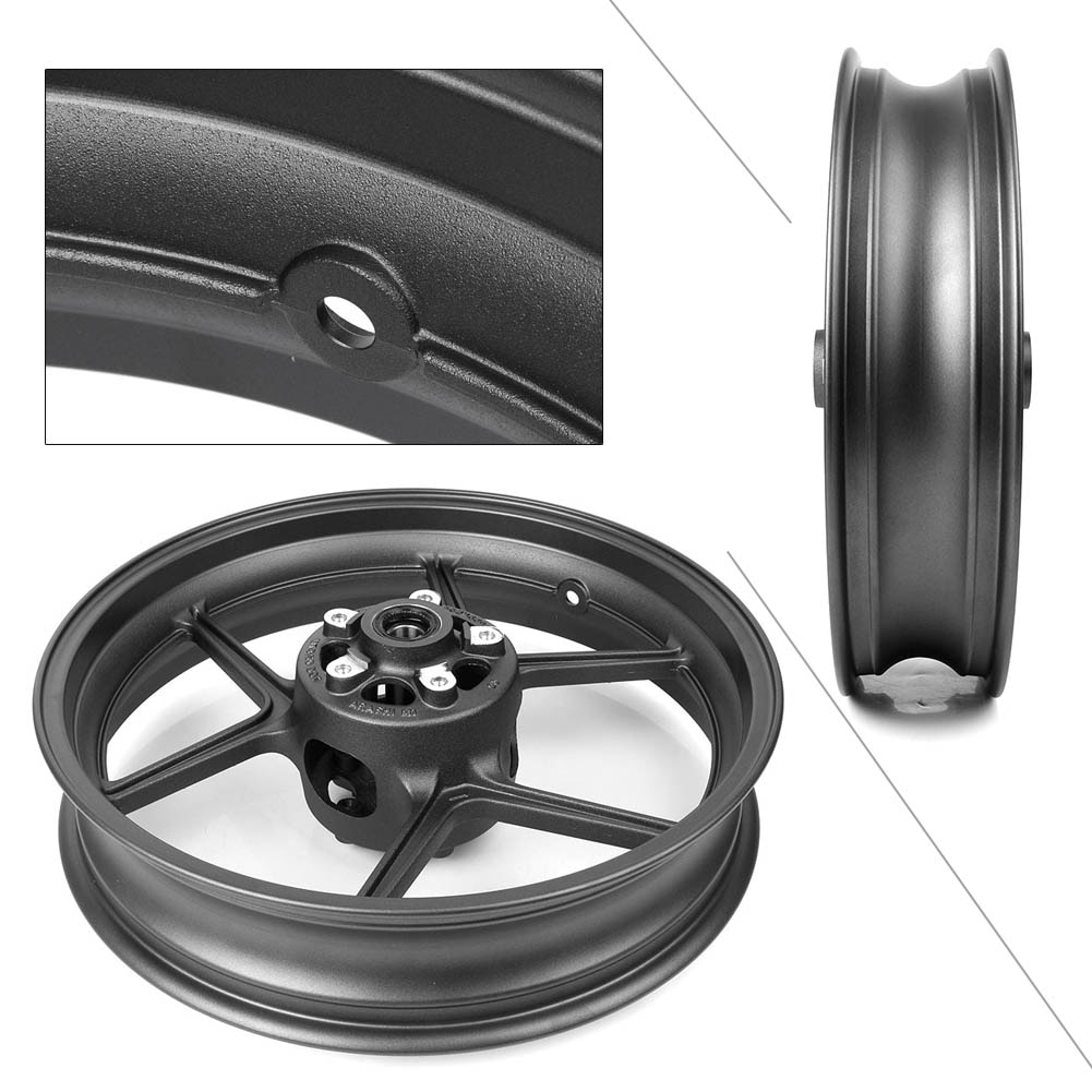 

Мотоциклетные алюминиевые Передние колесные диски для Kawasaki Ninja ZX10R 400 ER-6N/F Versys 650 Z1000SX Z800 Z1000 Z750/S ER4N матовый черный