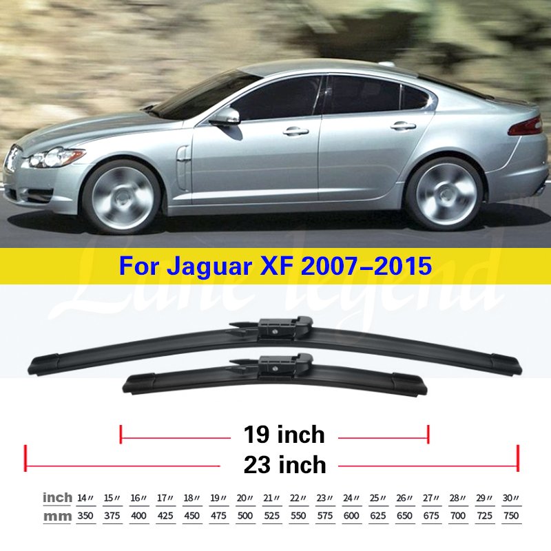 

Щетки стеклоочистителя для Jaguar XF 2007-2015, 2 шт., передние стеклоочистители 23 дюйма + 19 дюймов, аксессуары для стеклоочистителя, 2011, 2012, 2013, 2014, 2015