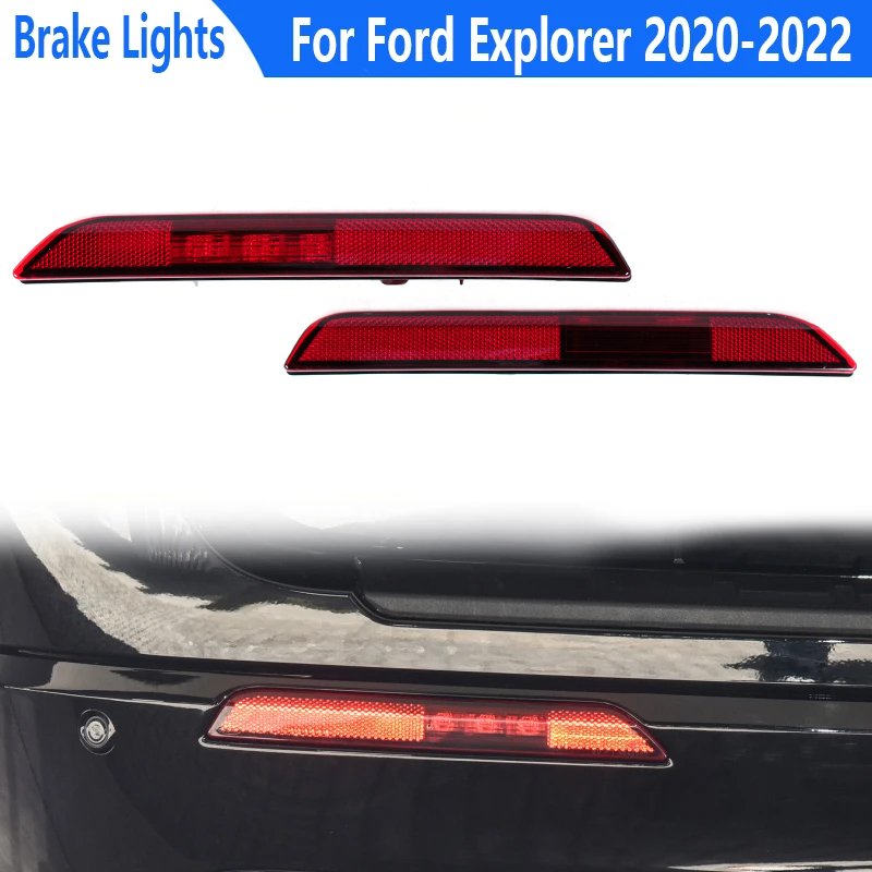 

Отражатель заднего бампера для Ford Explorer 2020 2021 2022, задние противотуманные фары, задние фары, автомобильные аксессуары
