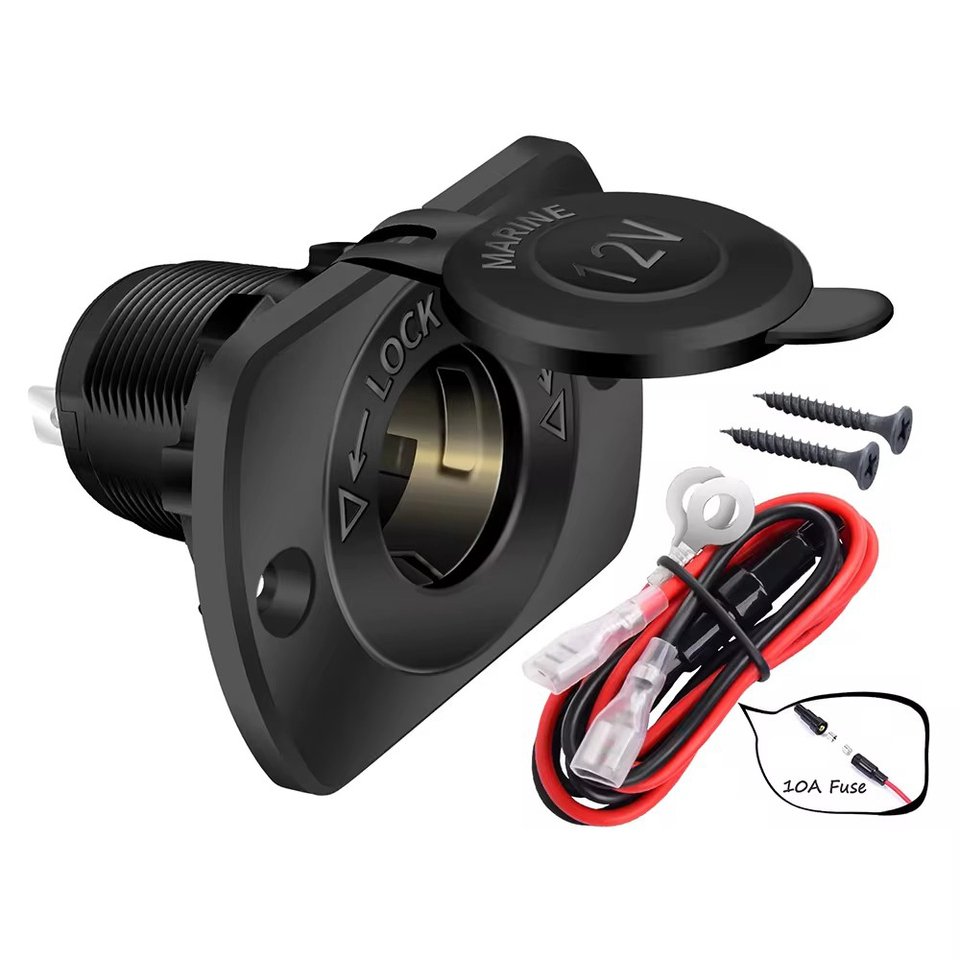 

12 В автомобильный прикуриватель, замена розеток 12 В с водонепроницаемой вилкой панели для лодки, морского квадроцикла, автофургона