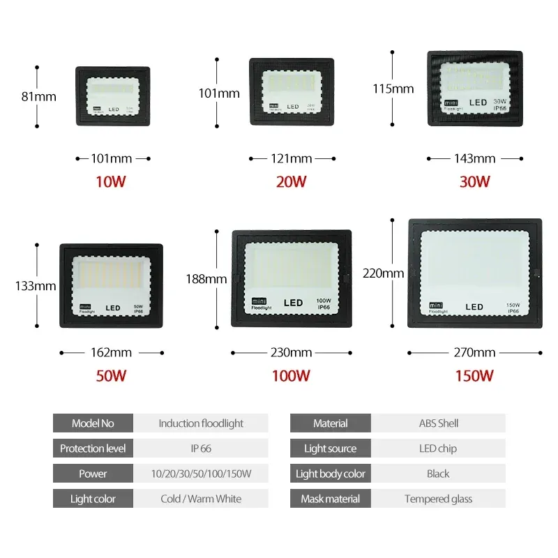 

Прожектор ZAHORIO LED 10-100Вт IP66