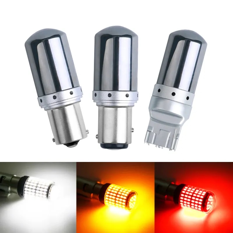 

2X CANBUS S25 1156 BA15S P21W BAU15S PY21W T20 LED 7440 W21W W21/5W для автомобильных указателей поворота, парковочных огней 3014 144SMD без ошибок