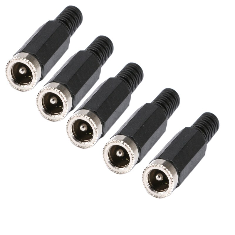 

5/10 шт. DC 5,5x2,1 мм гнездовой разъем питания для сварки DC Plug Jack 5,5*2,1 мм припаянный Цилиндрический разъем для проектов «сделай сам»