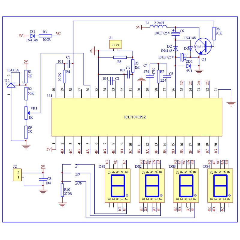 

Дигитальный амперметр ICL7107 OOTDTY