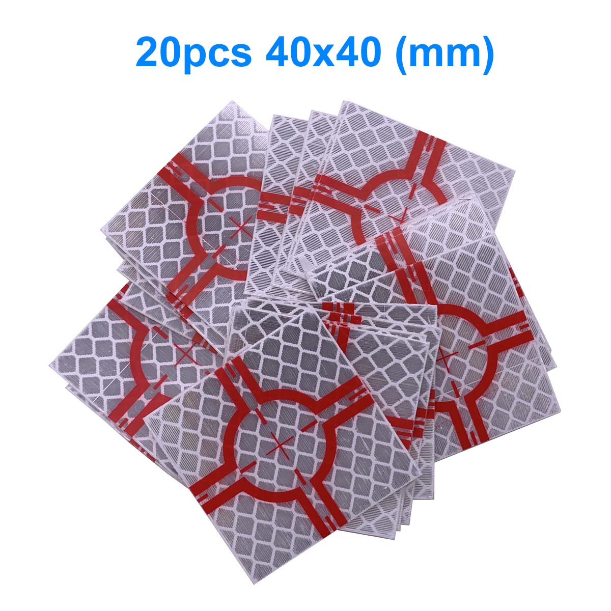 

Светоотражающие листы GEOLETO 40x40 мм, 20 шт.