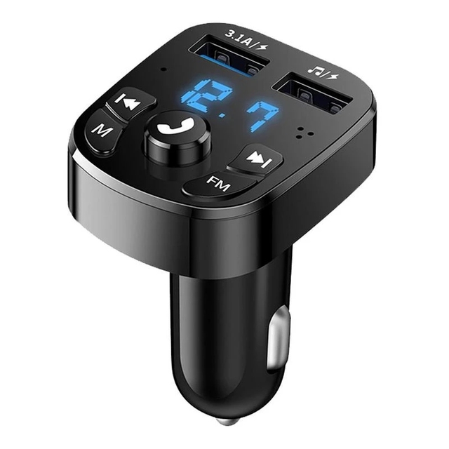

Автомобильное зарядное устройство FM-передатчик Bluetooth Audio Dual USB Автомобильный MP3-плеер Автомобильное зарядное устройство с громкой связью 3.1A Быстрое зарядное устройство Автомобильные аксессуары