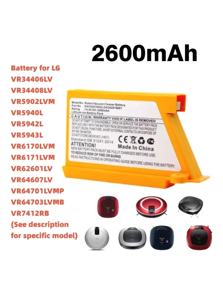 

Аккумулятор для пылесоса LG VR65720LVMP VR65715LVM EAC 62218205