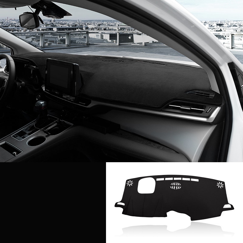 

Фланелевые коврики для приборной панели автомобиля, коврики для Toyota Sienna Le Xl40 2021 ~ 2023 2022, коврик для приборной панели, коврик, ковер, Солнцезащитная Подушка, ковер с защитой от УФ-лучей
