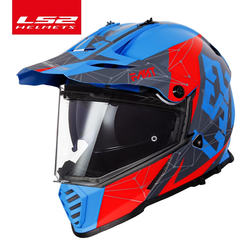 

LS2 PIONEER EVO мотоциклетный шлем с двойными линзами ls2 MX436 мотоциклетные шлемы для внедорожников