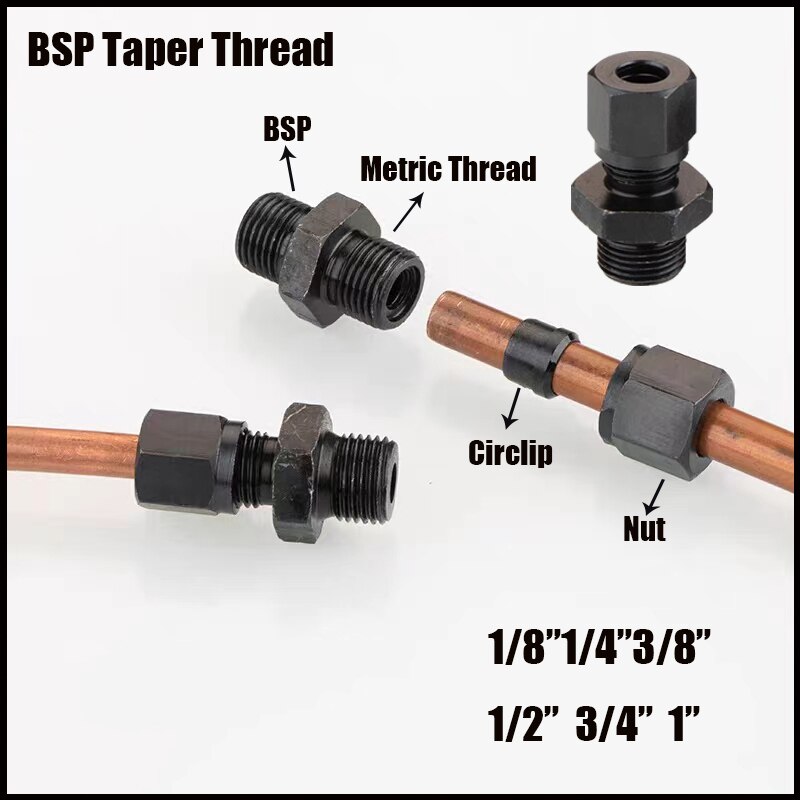 

Прямой соединительный фитинг из углеродистой стали BSP 1/8"-1"
