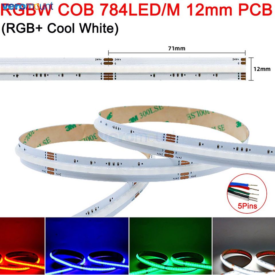 

Veromount RGB COB светодиодная лента 5м