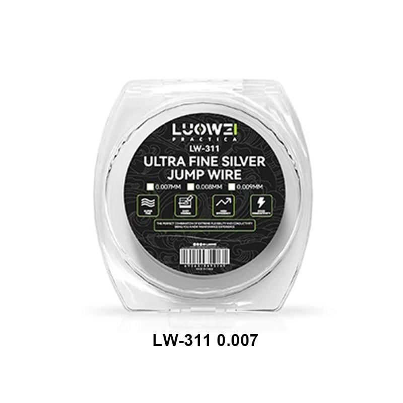 

LUOWEI LW-312/311 0,01 мм/0,02 мм/0,007 мм/0,008 мм/0,009 мм/мм Соединительная проволока для восстановления фотографий сверхтонкая Серебряная/медная Летающая линия