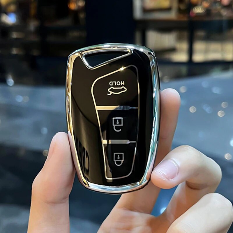 

Чехол для автомобильного ключа Hyundai Santa Fe Sport Ix45, 3/4 кнопки