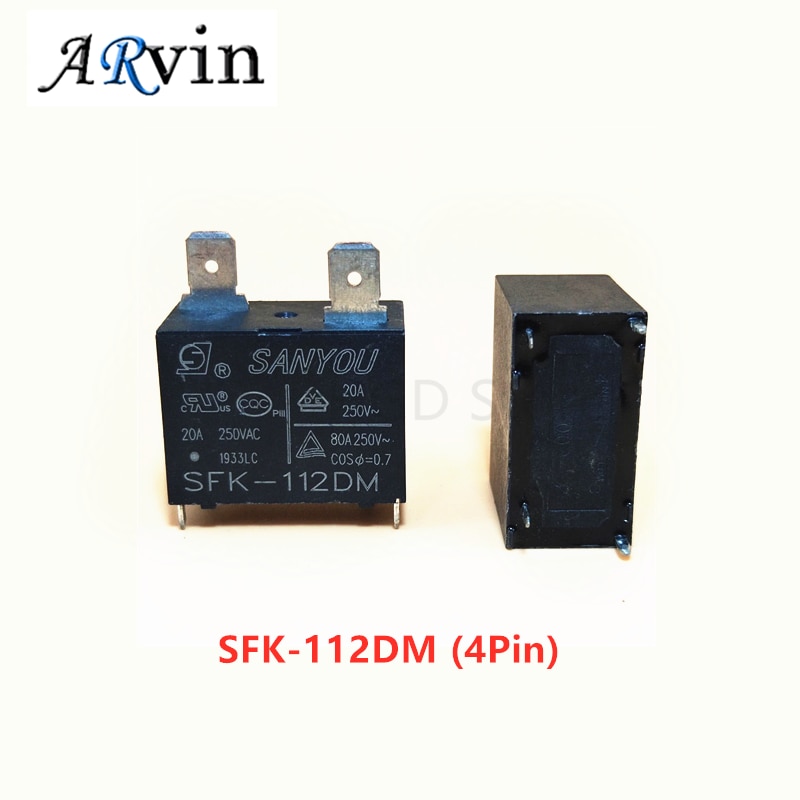 

Реле SANYOU SFK-112DM 12V 20A 250VAC для кондиционера DC Mini Power Relay