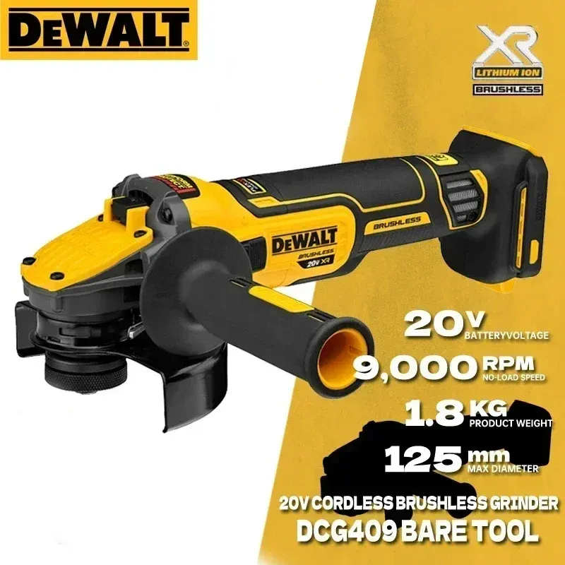 

DEWALT DCG409 Аккумуляторная угловая шлифовальная машина 20В