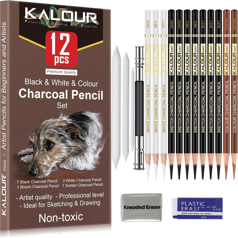 

Набор угольных карандашей Kalour Premium 18 шт.