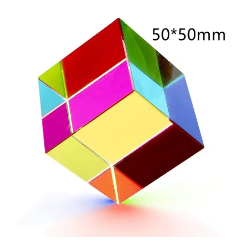 

1 шт. Science Magic Prism Cube 30 40 50 60 мм Шестигранный хрустальный куб 3D Цветной куб-призма для фотографии Украшения Подарок