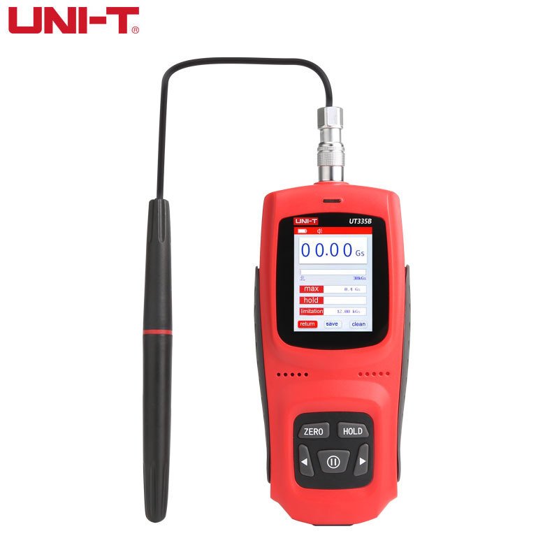 

UNI-T UT335B/A Гаусс-метр с постоянным магнитом Ручной цифровой измеритель Тесла Измеритель магнитного потока Поверхностное магнитное поле Точность 2%