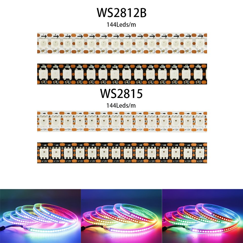 

Xnbada RGBIC светодиодная лента WS2812, 144 LED/м