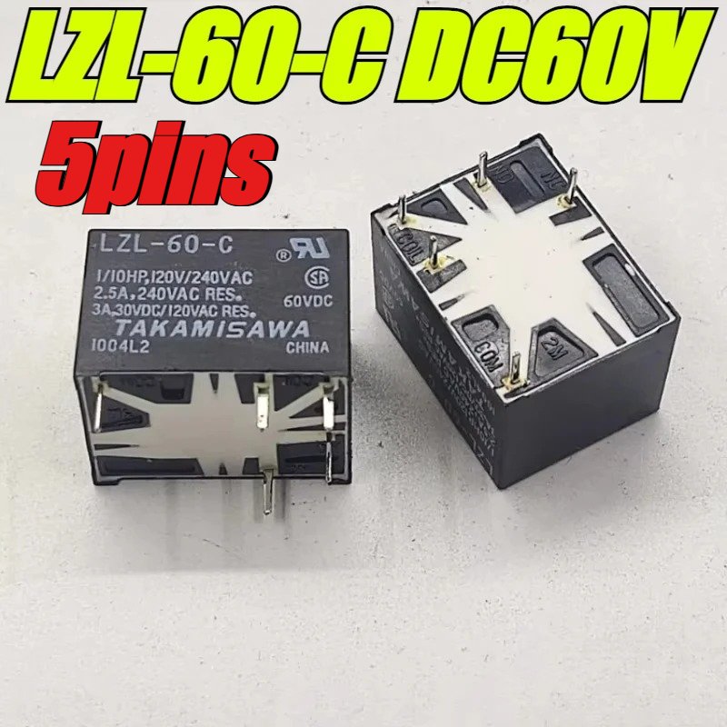 

(Совершенно новый оригинал) 1 шт./лот 100% оригинальное реле: LZL-60-C DC60V 3A 60V 5 контактов
