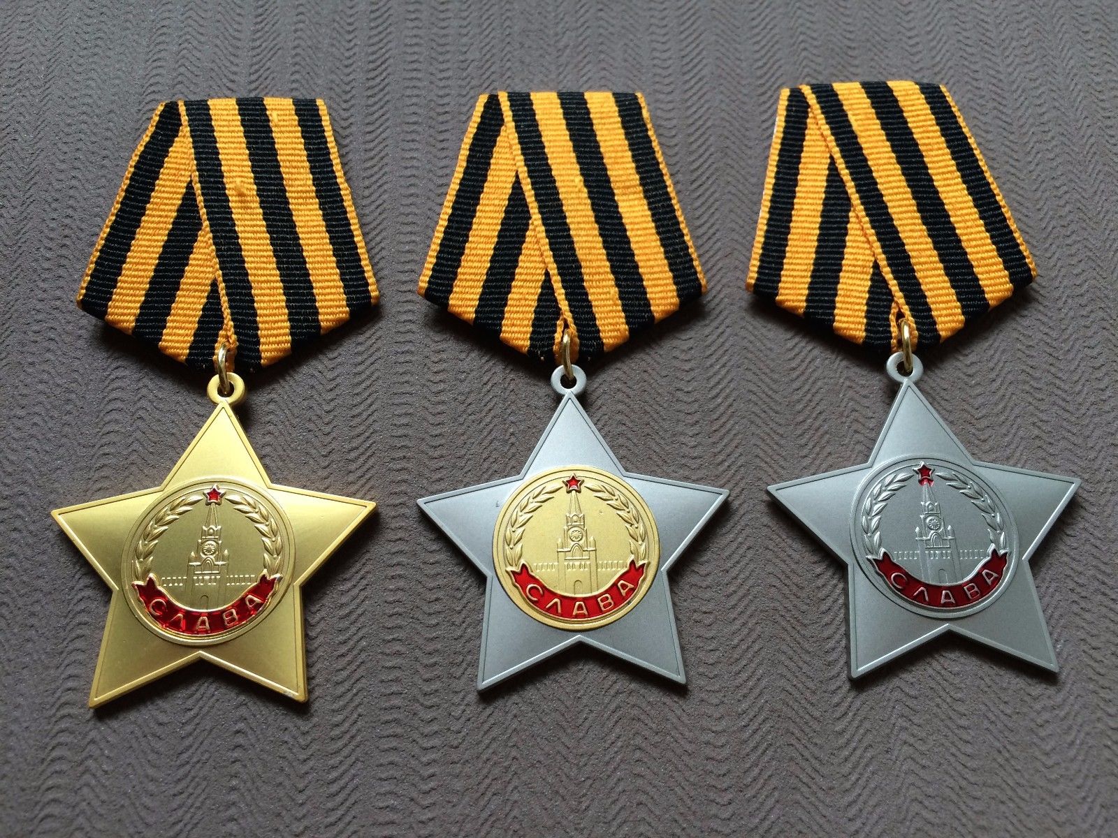 

3 шт./партия медаль СССР, медаль славы СССР, 1rd 2-й 3-й класс, заказы, значок