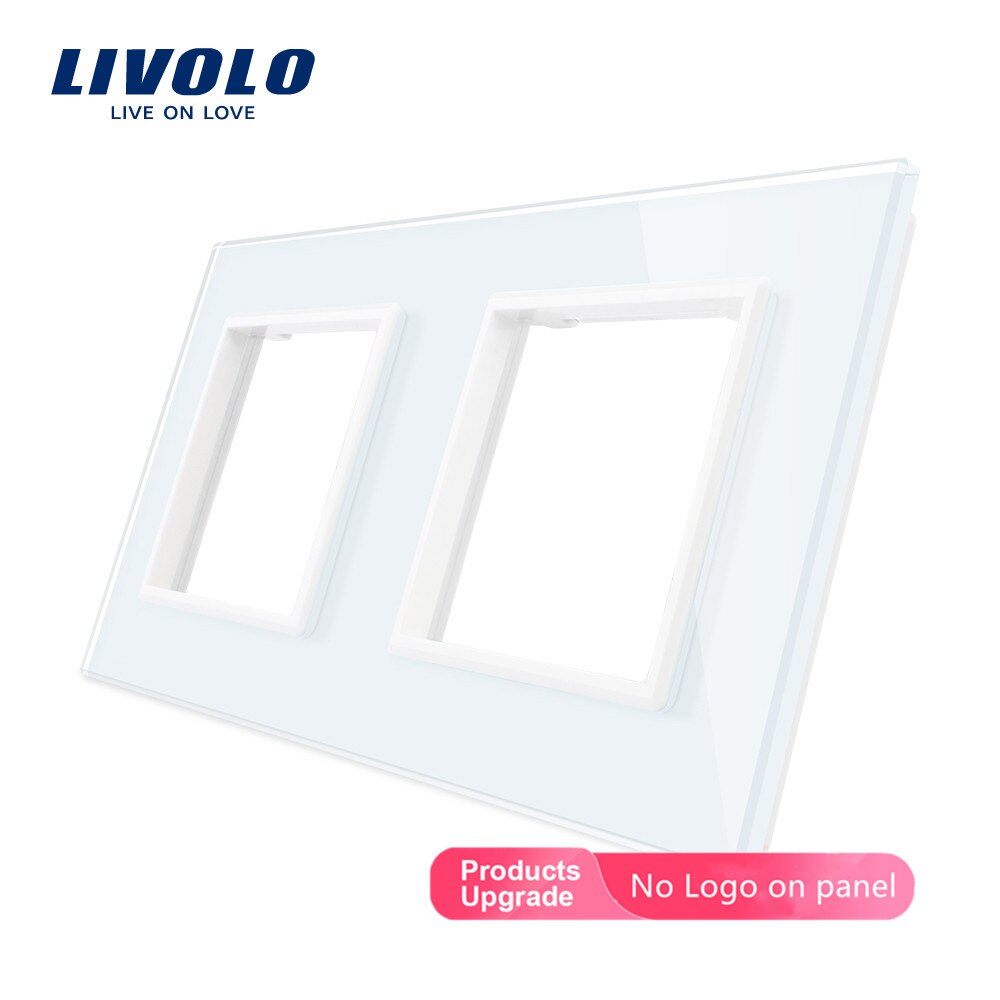 

Livolo Белое хрустальное стекло для выключателя и розетки