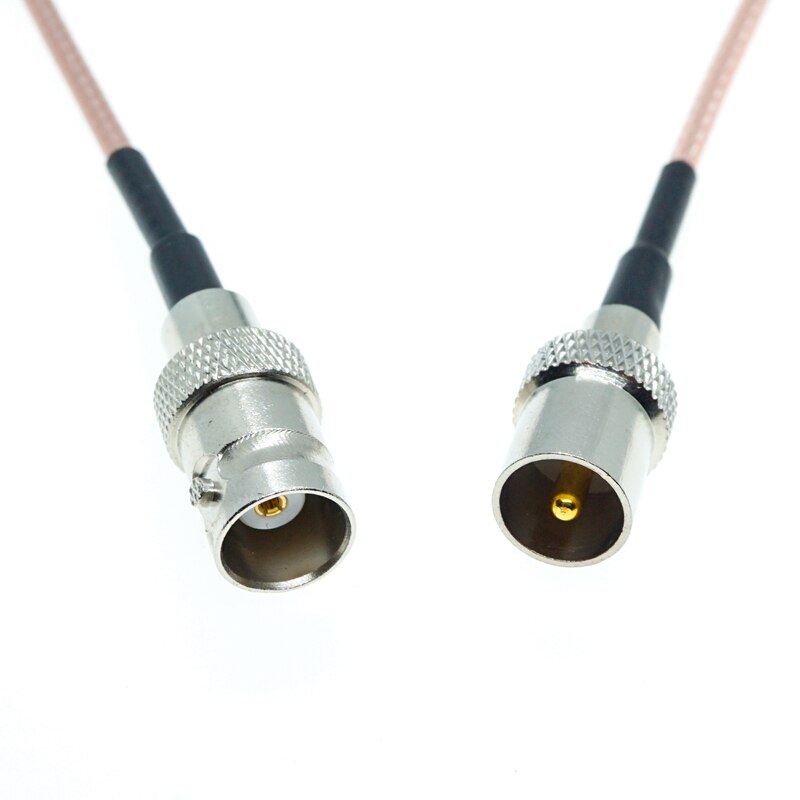 

Гнездовой разъем BNC для IEC DVB-T PAL TV Штекерный разъем Coax RF Pigtail FPV Jumper RG316 кабель
