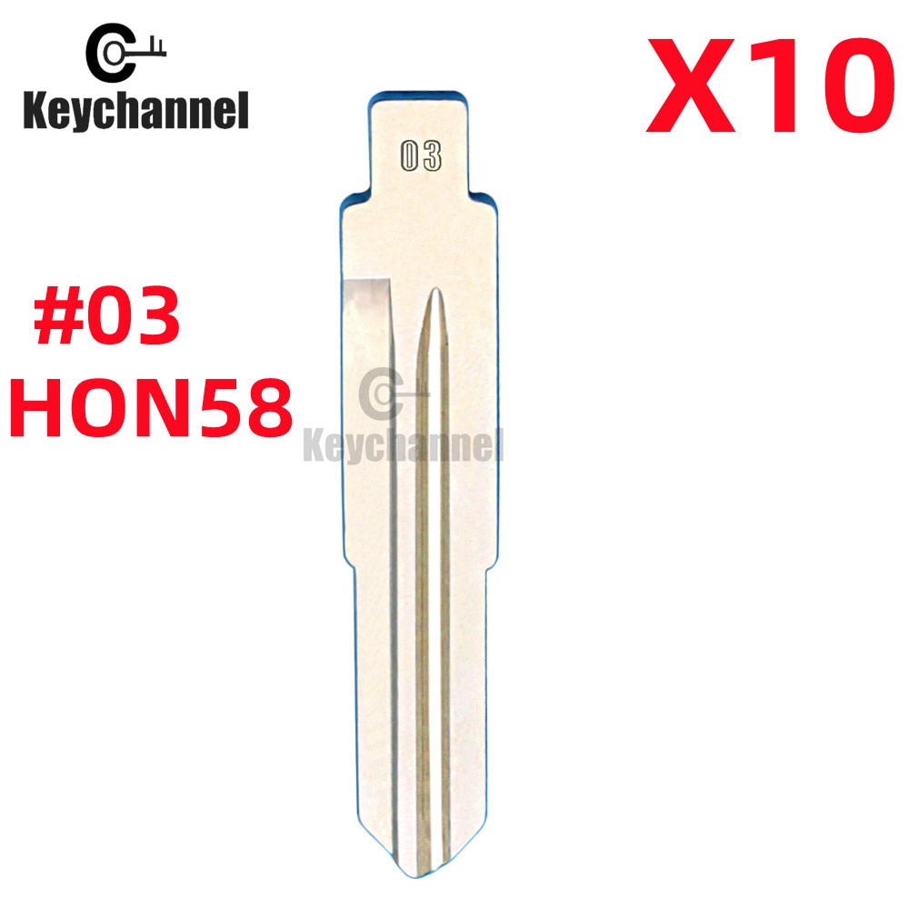 

10 шт./лот #03 KD VVDI сменный Автомобильный ключ LISHI HON58 для старой Honda Odyssey Accord Key необработанные пустые запасные части