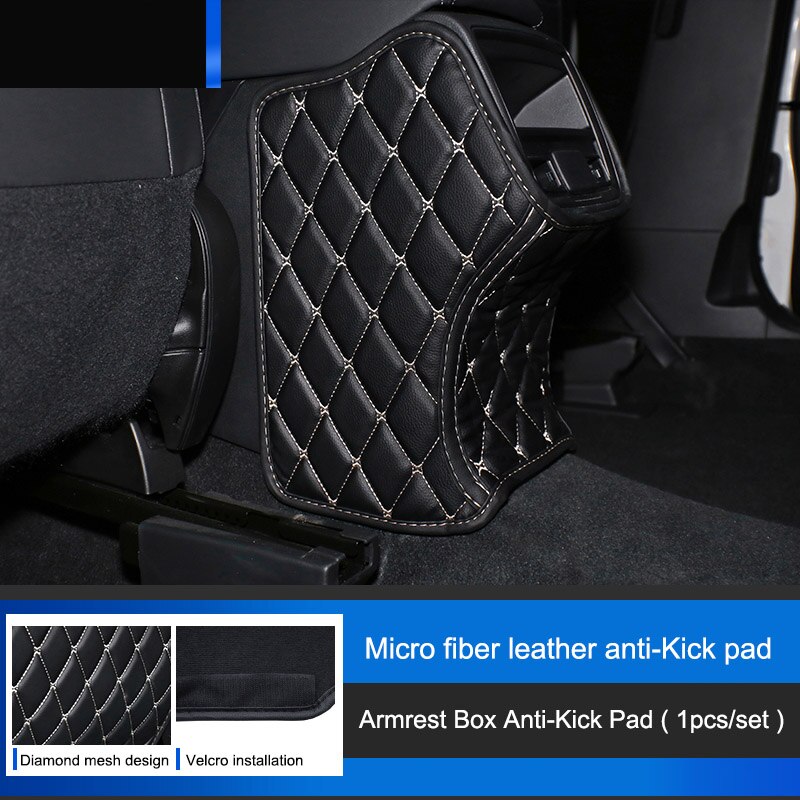 

QHCP микрофибра Leathe автокресло анти-kick коврик подлокотник анти-ребенок-Kick Pad B столб для Subaru Forester 19-22 автомобильный Стайлинг