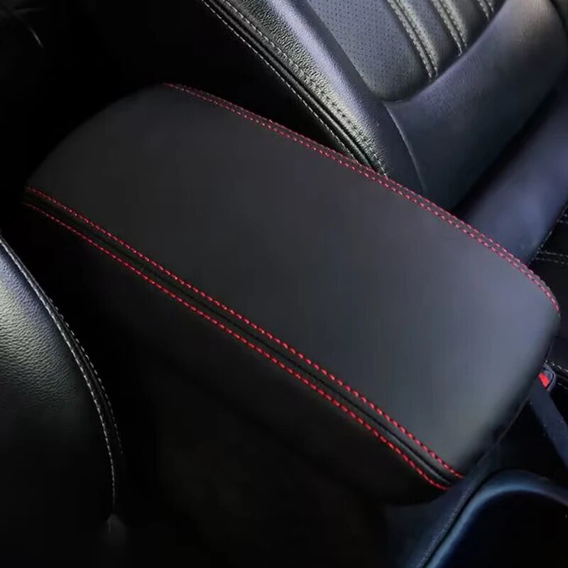 

Наволочка для автомобильного подлокотника, наволочка для kia Forte 2018 2019 2020 2021 2022, коробка для хранения аксессуаров, коврик, красный, черный