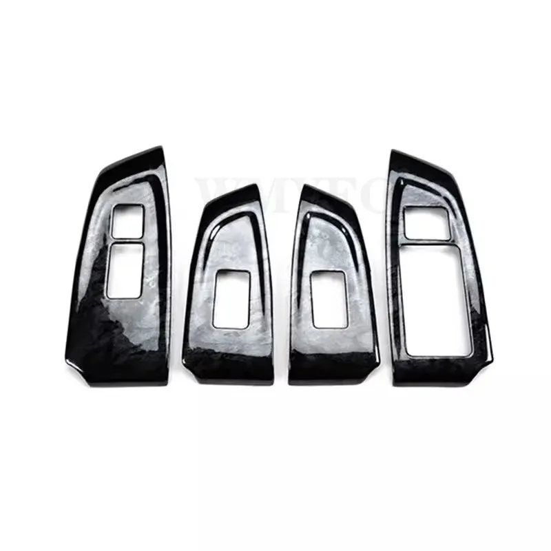 

Для Honda Accord 8th Европейская версия 2009-2012 панель из углеродного волокна для внутренней двери и окна, переключатель, панель, крышка рамы, отделка