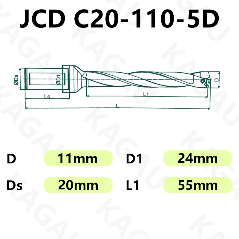 

Ружейное сверло JCD 10-25 мм