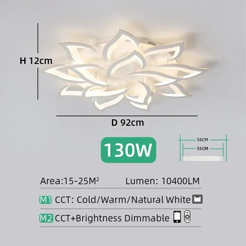

LED люстра JIANKEXING лепестки