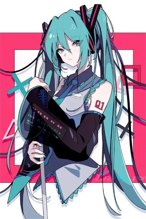 

Плакат Hatsune Miku на холсте