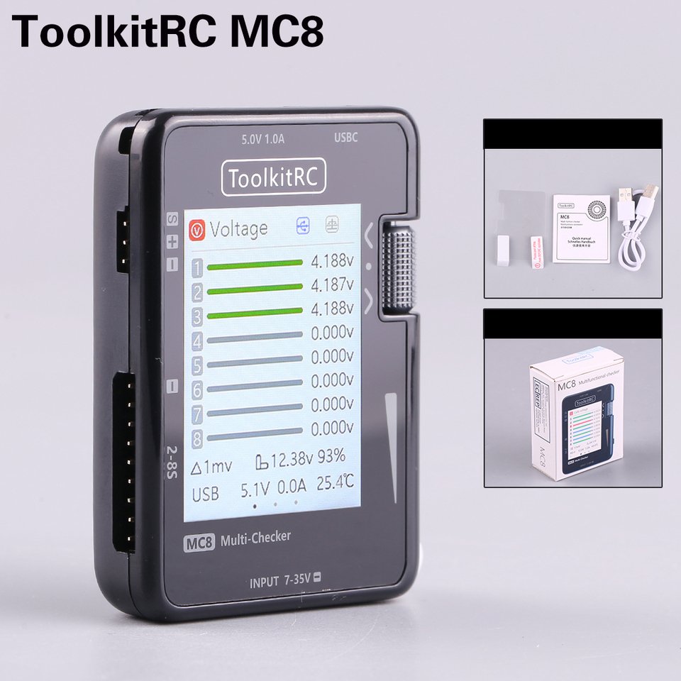 

ToolKitRc MC8 Тестер аккумуляторов